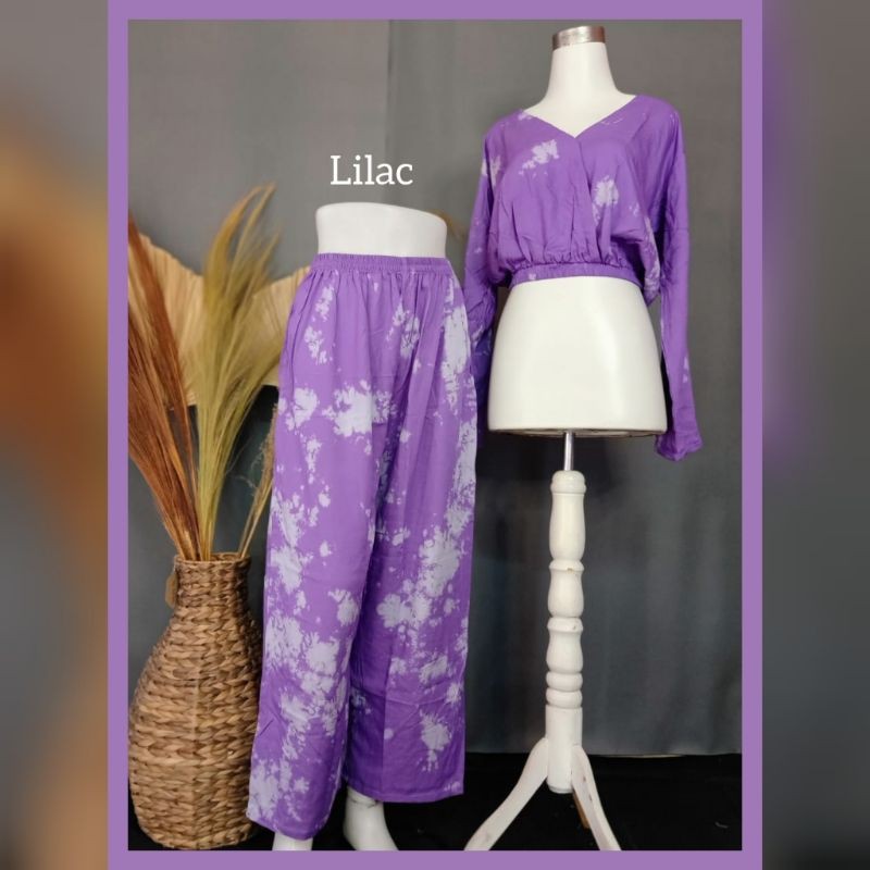 SET CROP LENGAN PANJANG / ONE SET WANITA / SETELAN BALI