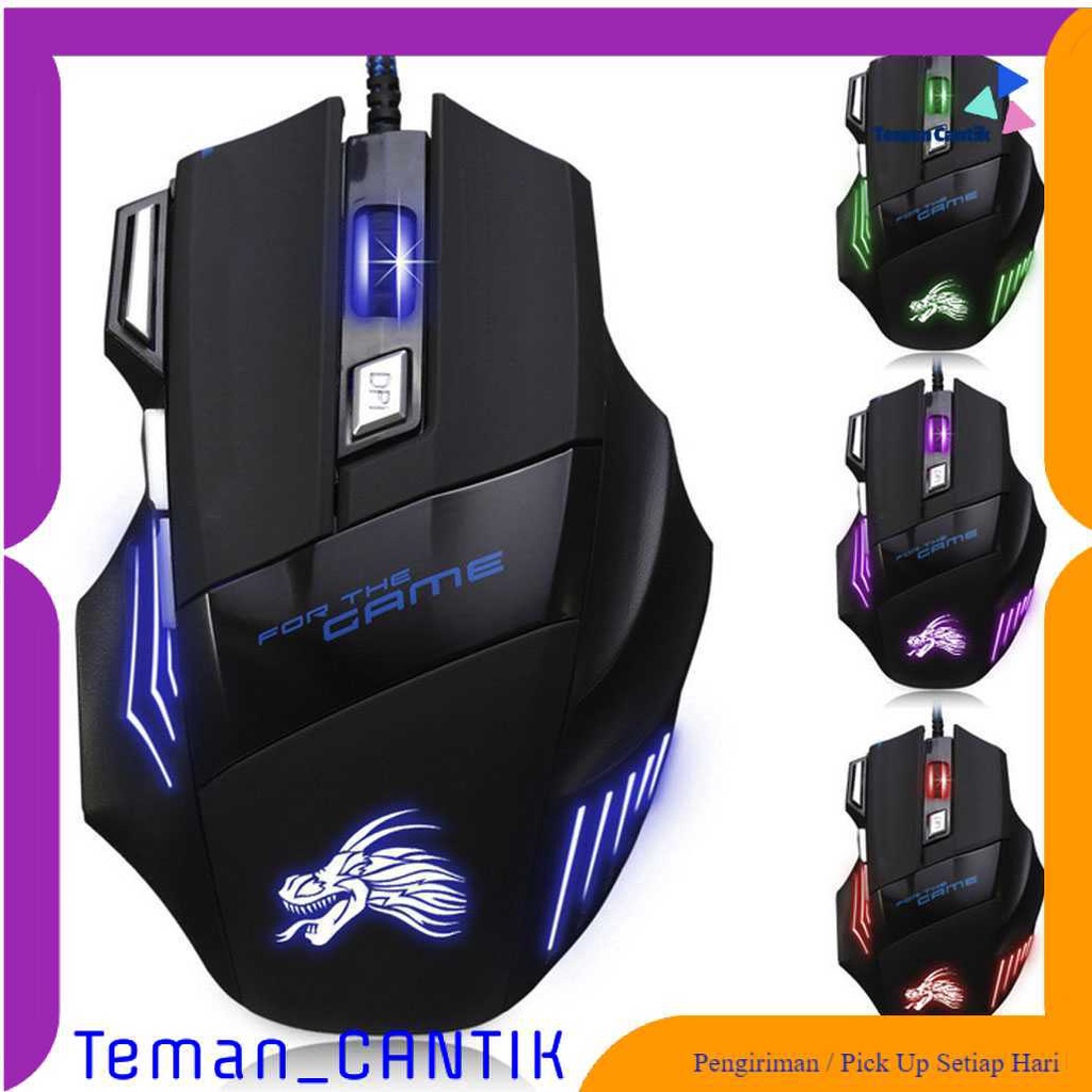 TC-BA YXLM 7 Keys LED Gaming Mouse 5500 DPI - 315