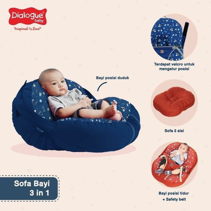 Dialogue baby Sofa Bayi 3 in 1 Planet Series DGK9222