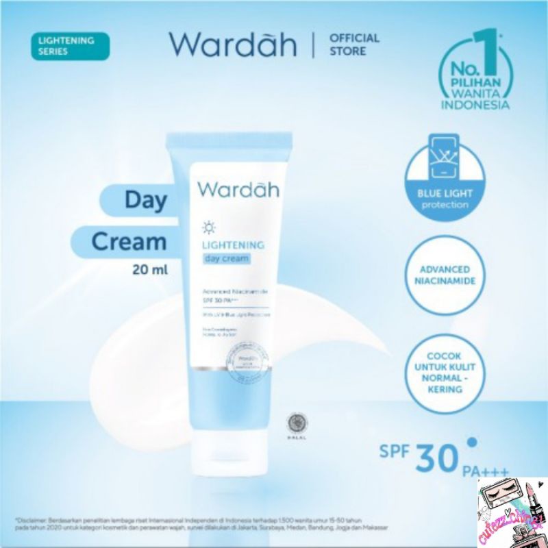 ☃Cutezz_Ching1☃Wardah Lightening Day Cream 20ml