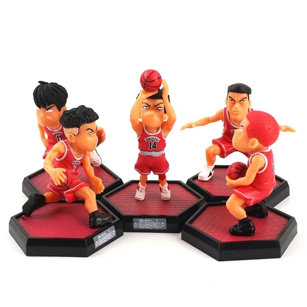 Lanfy Sakuragi Figure Basket Player Hadiah Teman Figure Koleksi Mainan Akagi Takenori Rukawa Kaede Sakuragi Hanamichi