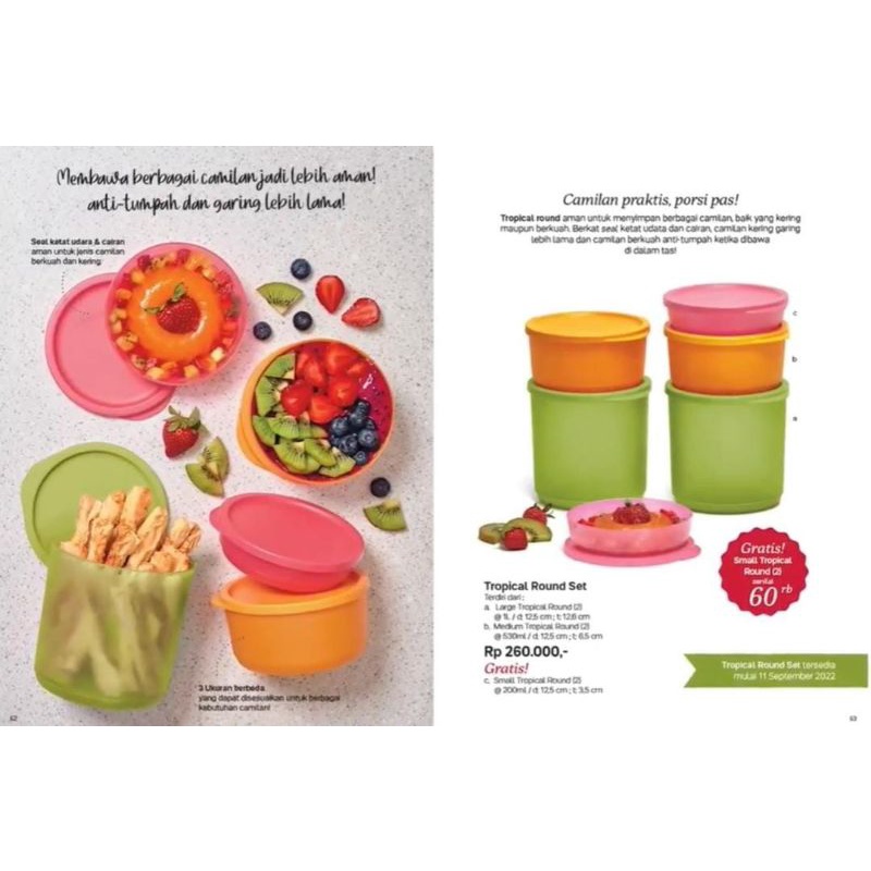 Tropical round set / toples bulat / toples plastik