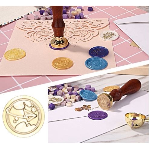 sealing Wax Stamp with Wood Handle - Universe Map Series