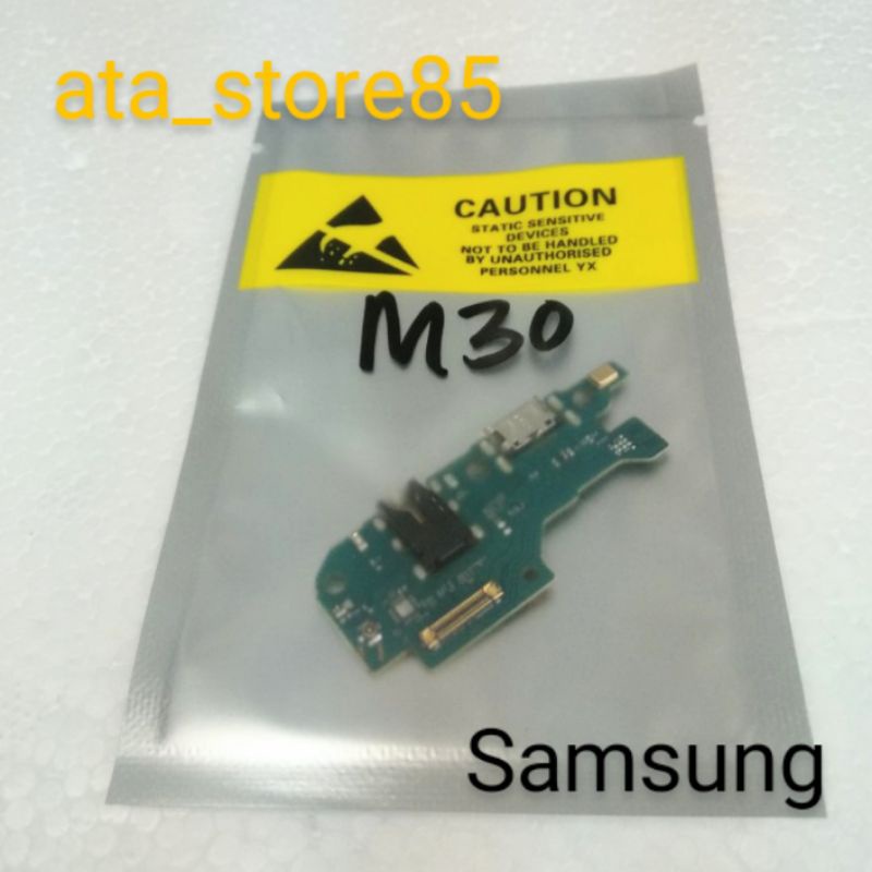 Papan Charger Samsung M30 | M 30 PCB UI+Mic Connector Charger Board Konektor Cas Flexible Flexibel Carger Original