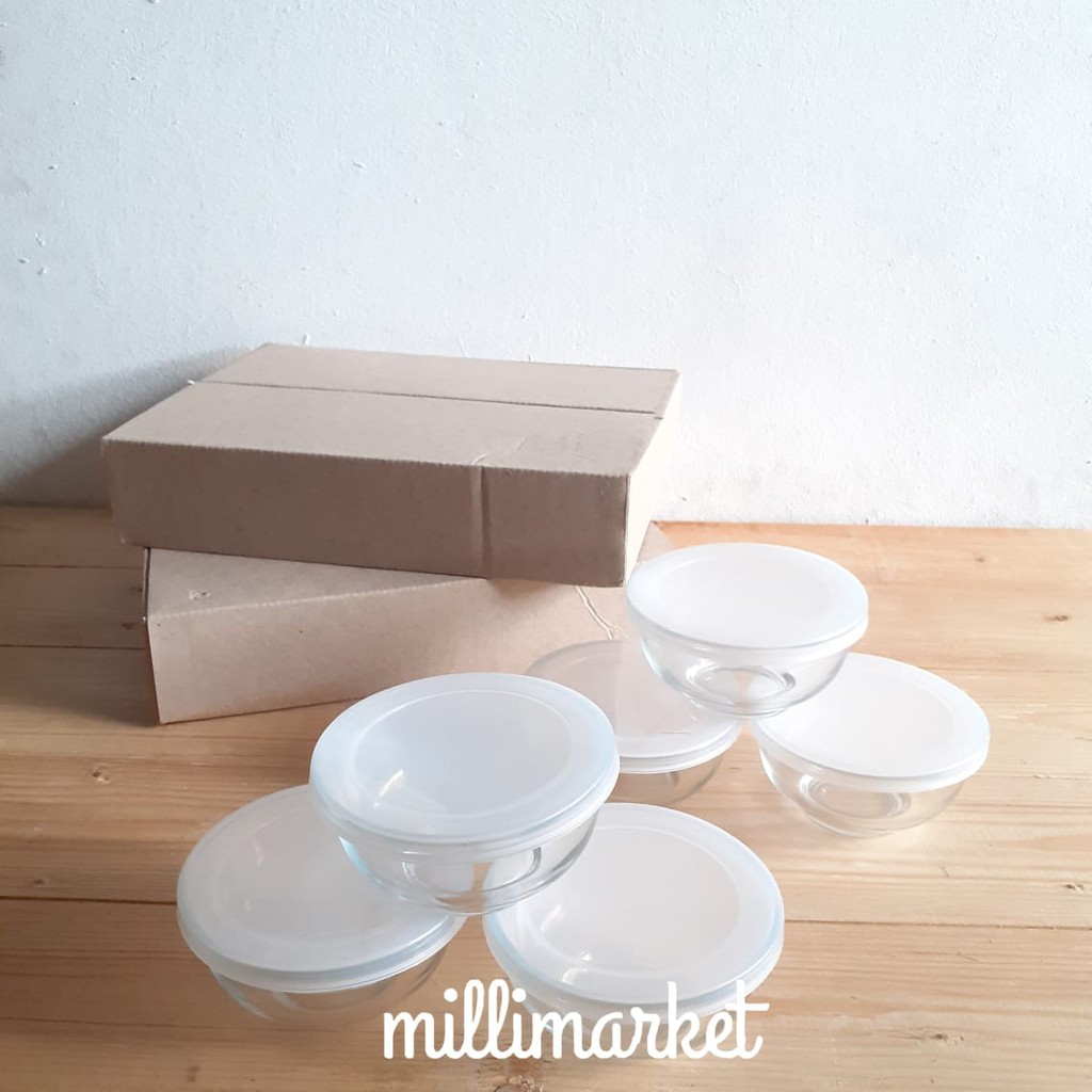 [6PCS] Mini Glass Bowl SET/mangkok kaca murah/dessert salad/sauce glass