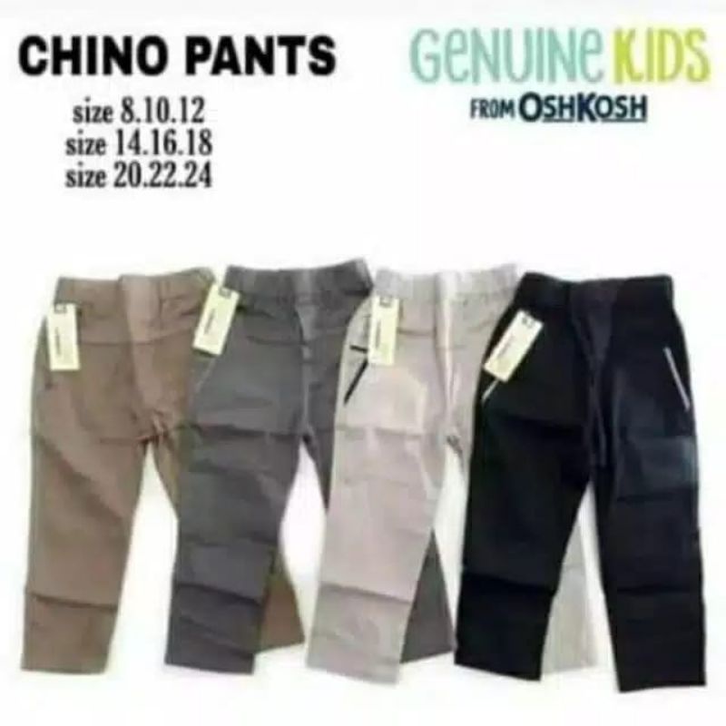 Celana Chino Anak Panjang 10-15 Tahun Strech Melar