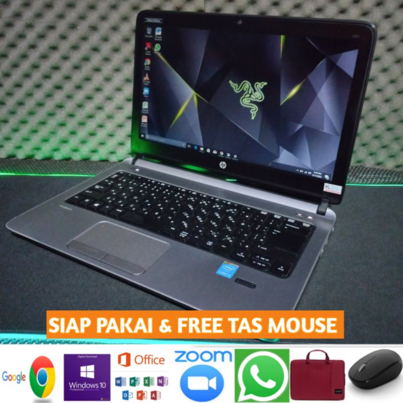 Laptop HP 430 G2 Intel Core i5 Gen 5 Ram 8GB SSD 128GB Windows 10 Siap pakai