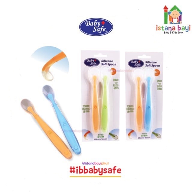 Baby Safe Silicone Soft Spoon - Sendok makan bayi SC009