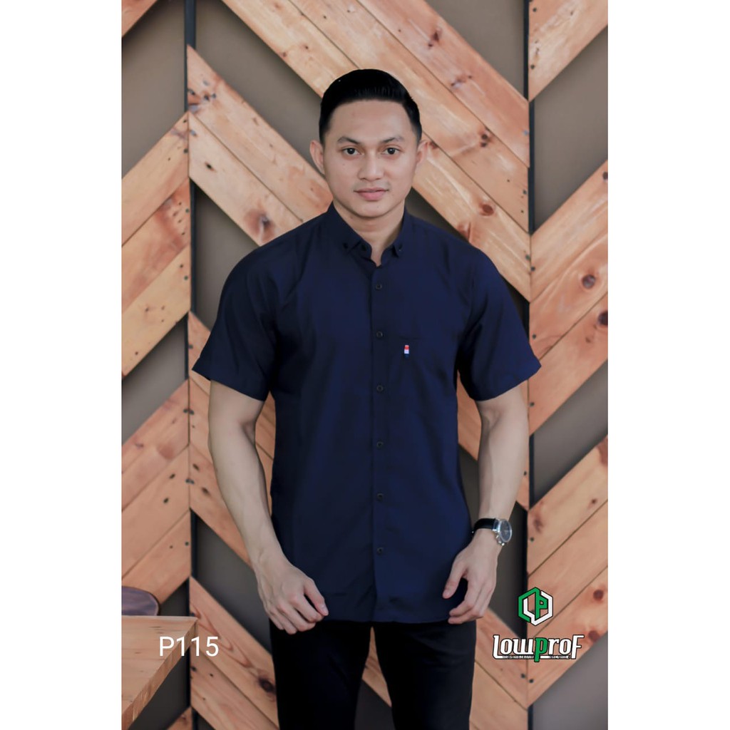 Kemeja Casual Polos Pria Lengan Pendek Hem Big Size Super Jumbo Kemeja Oversize XXL Sampai 8XL