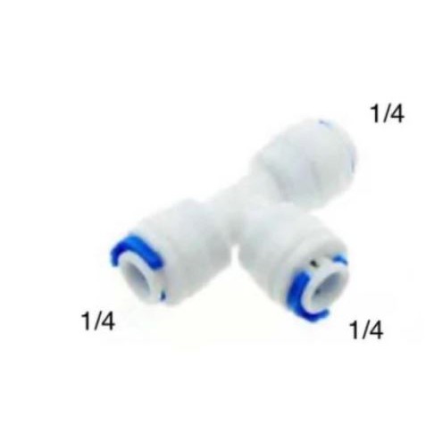 Giri Tirta - T (Tee) Colok 1/4 X 1/4 X 1/4 Inch Untuk Sambungan Tee T Selang 1/4 Reverse Osmosis