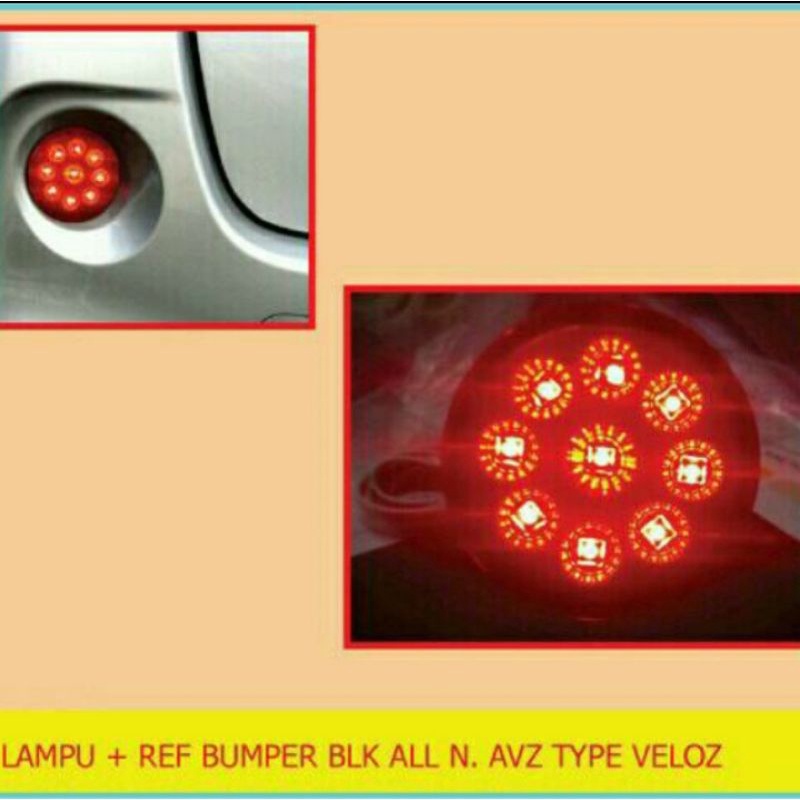 lampu reflektor/mata kucing AVANZA VELOZ