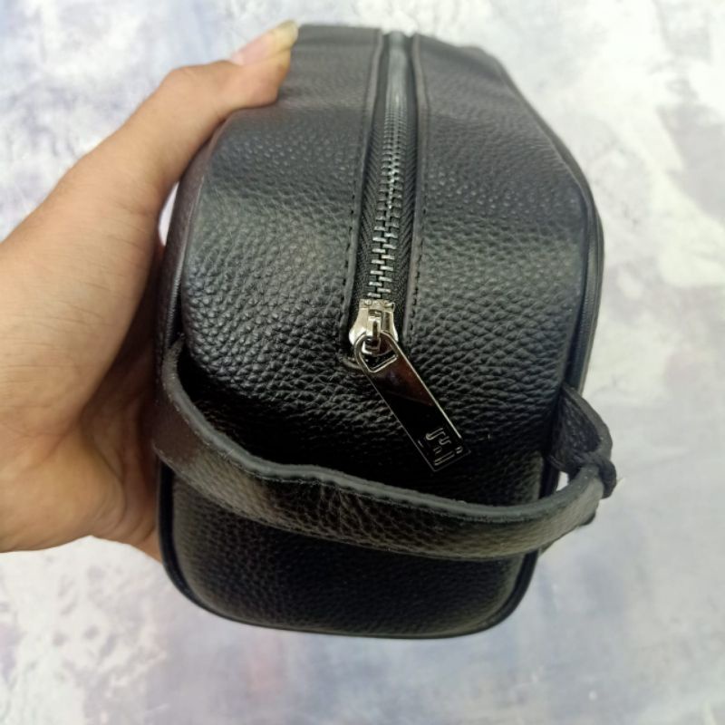 Pouch bag Fendi LEATHER Clutch Tas Tangan import