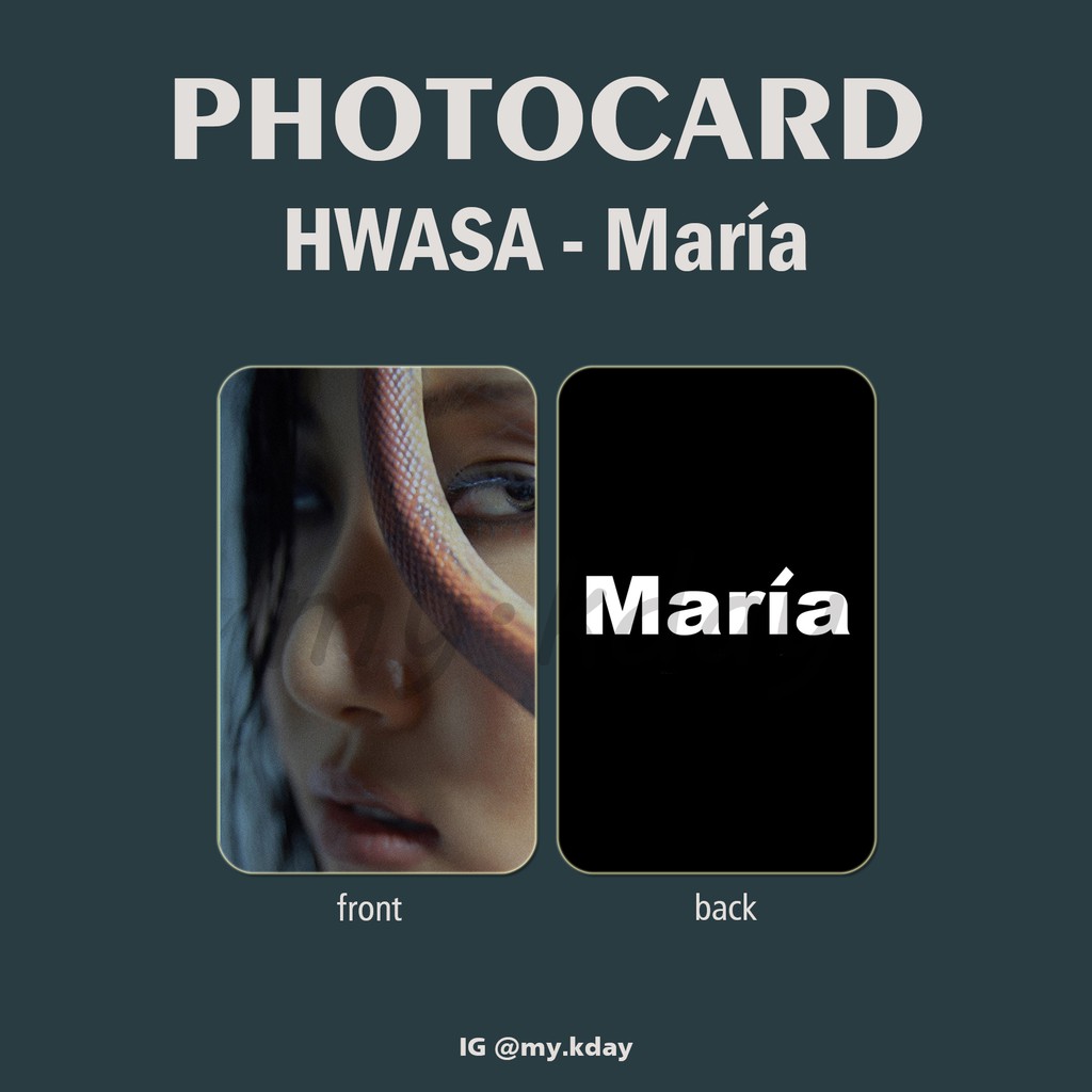 PC-0153, Unofficial Photocard Hwasa Maria 2 sisi