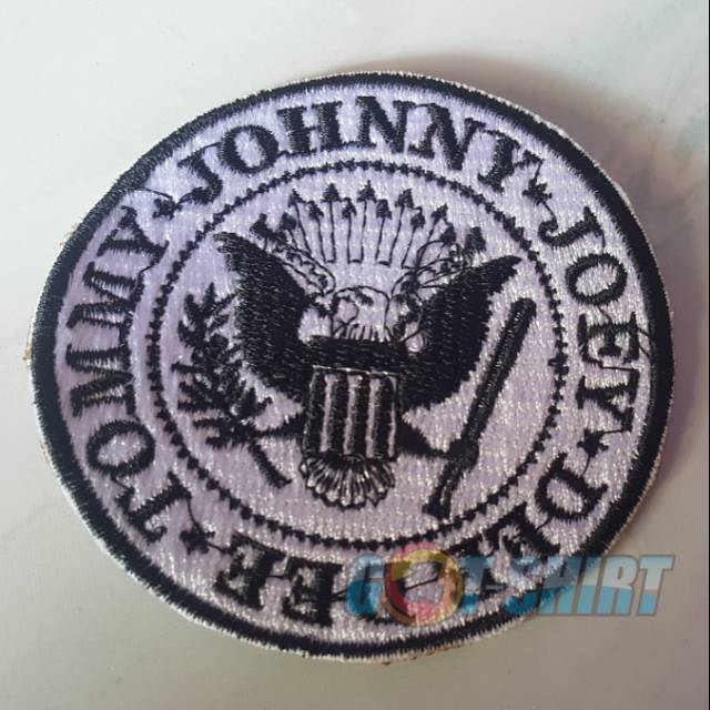 emblem patch bordir ramones