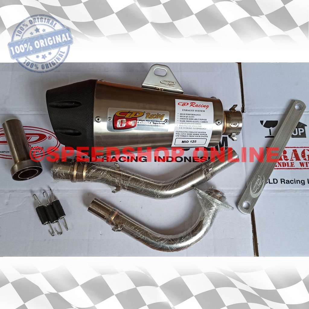 knalpot cld yamaha fino 125 mio 125 mio gt mio j soul gt x-ride type c7 130 -200cc leher kecil besar