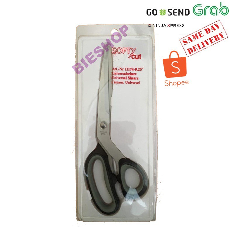 

Gunting Softy 11174 ukuran 9 inch Gunting Soft Handle HITAM
