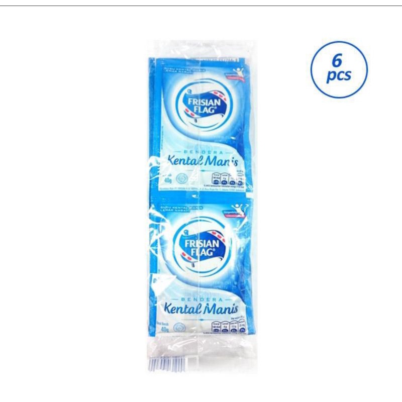 

Susu Bendera Frisian Flag Putih 1 Renceng 6 Sachet