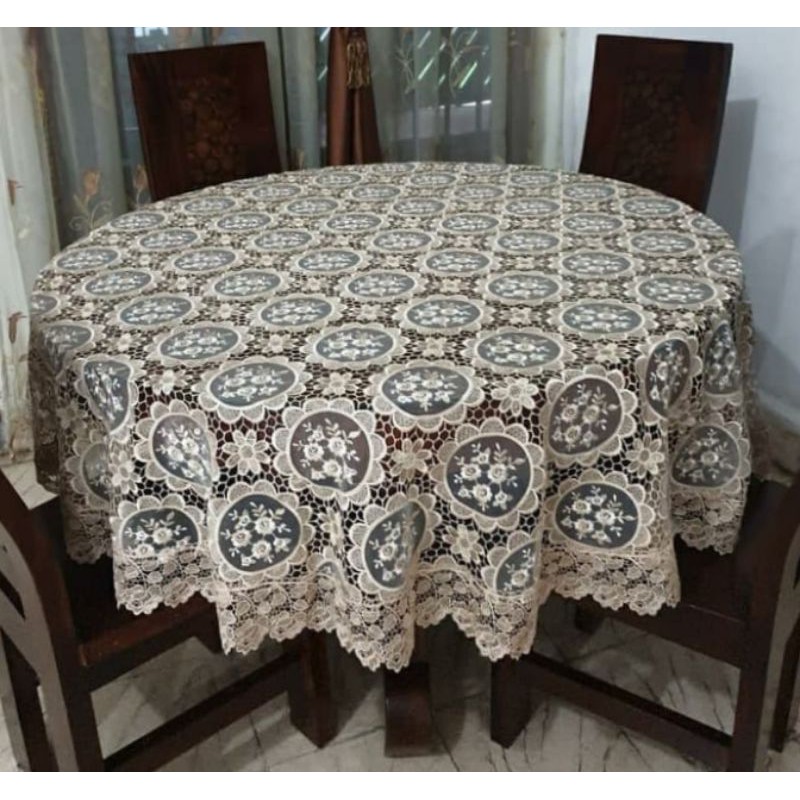 Taplak Meja Renda Bulat Organdi.