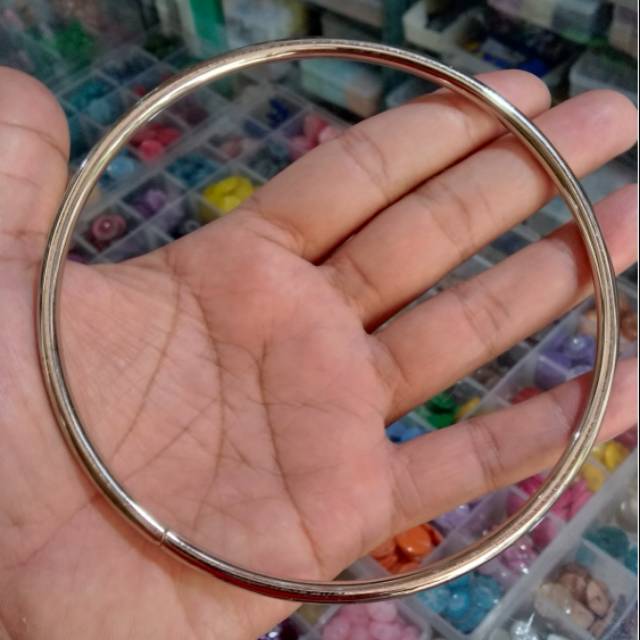 2 pcs handle tas besi bulat crom