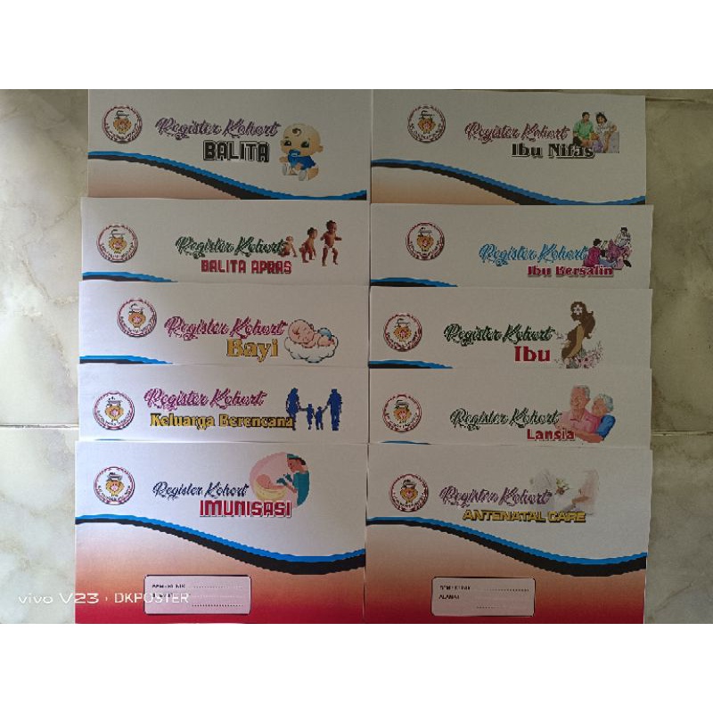 PAKET LENGKAP 10 BUKU REGISTER KOHORT  (10 MACAM)
