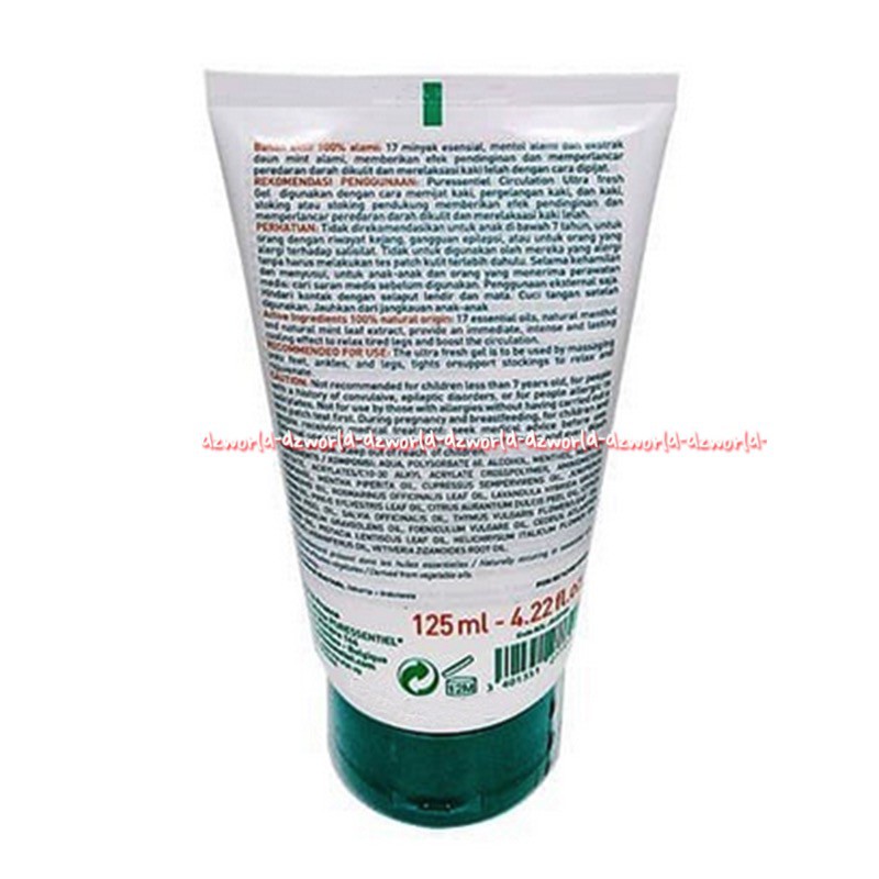 Puressentiel Circulation Gel Ultra Frais 125gr Gel Untuk Kaki Yang Lelah Pegal Capek