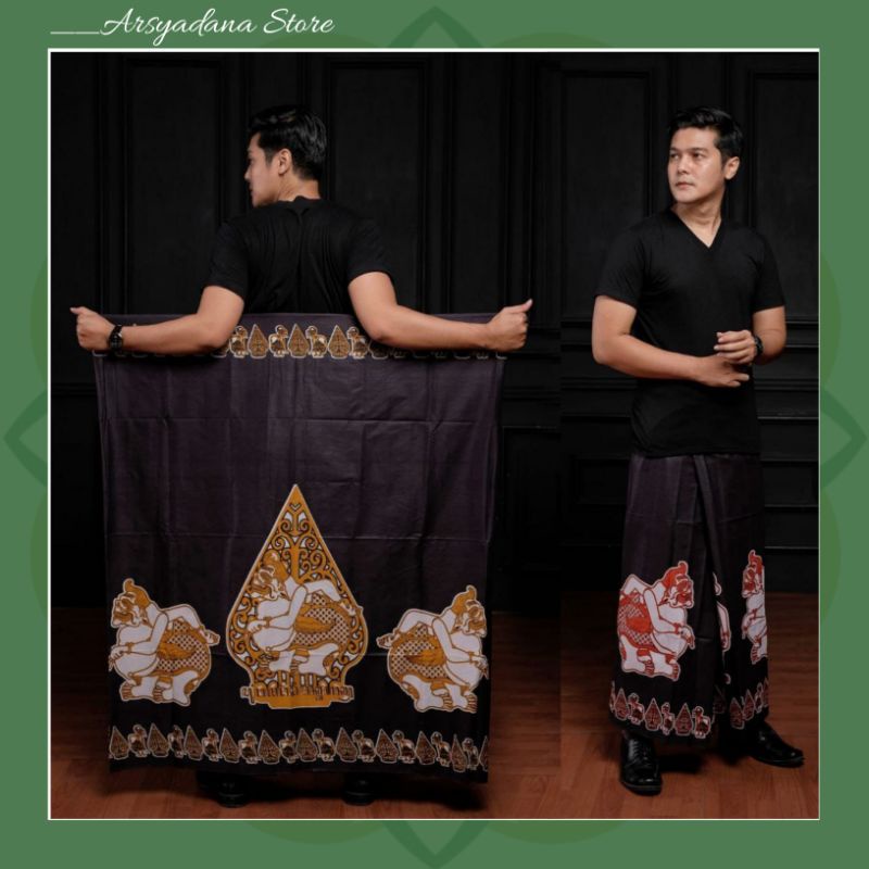 SARUNG BATIK SANTRI SANTRIWATI MOTIF GUNUNGAN WAYANG SEMAR