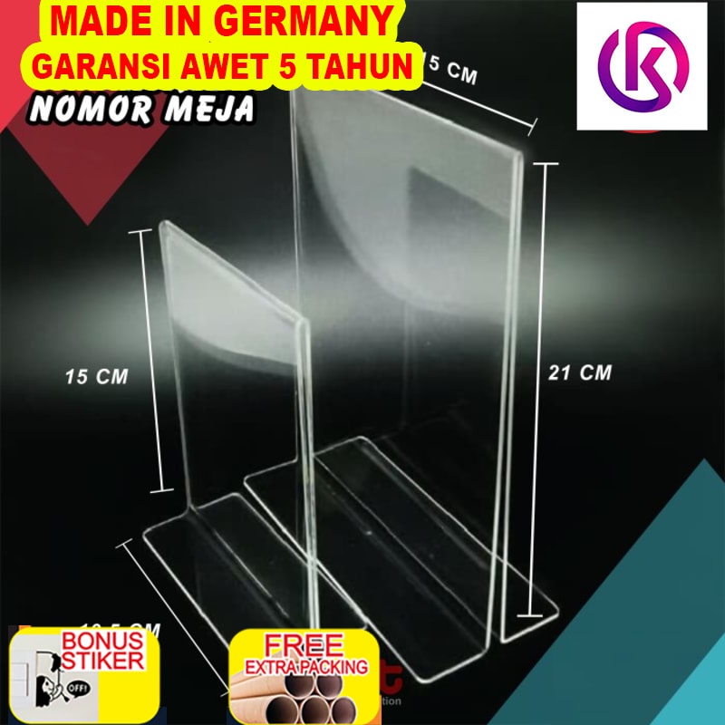 

Grosir acrylic nomer meja A6