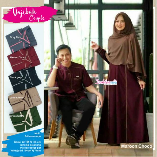 Najibah couple  syar i couple  couple  muslim syar i polos 