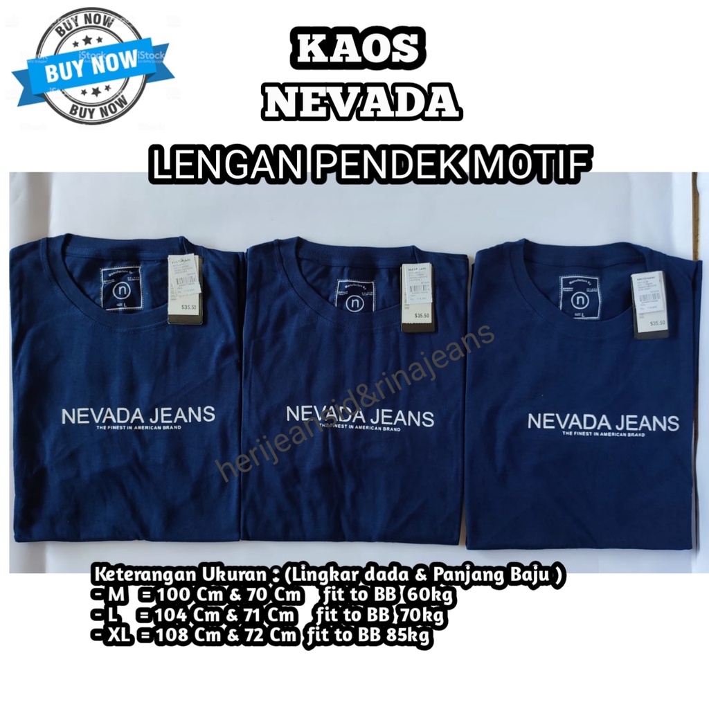 Kaos nevada  Pria dan wanitaLENGAN PENDEK Kaos Polos nevada  Cewek Cowok Unisex nevada