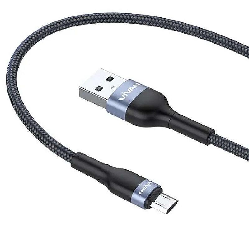 KABEL USB VIVAN VXM100 MICRO 2.4A 1M