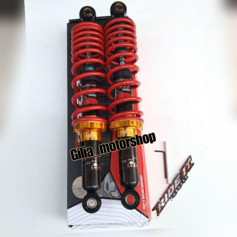 SHOCK BELAKANG BEBEK RIDE IT BLADE RI 811 ORIGINAL UK.280MM-340MM SKOK BELAKANG JUPITER VEGA SUPRA