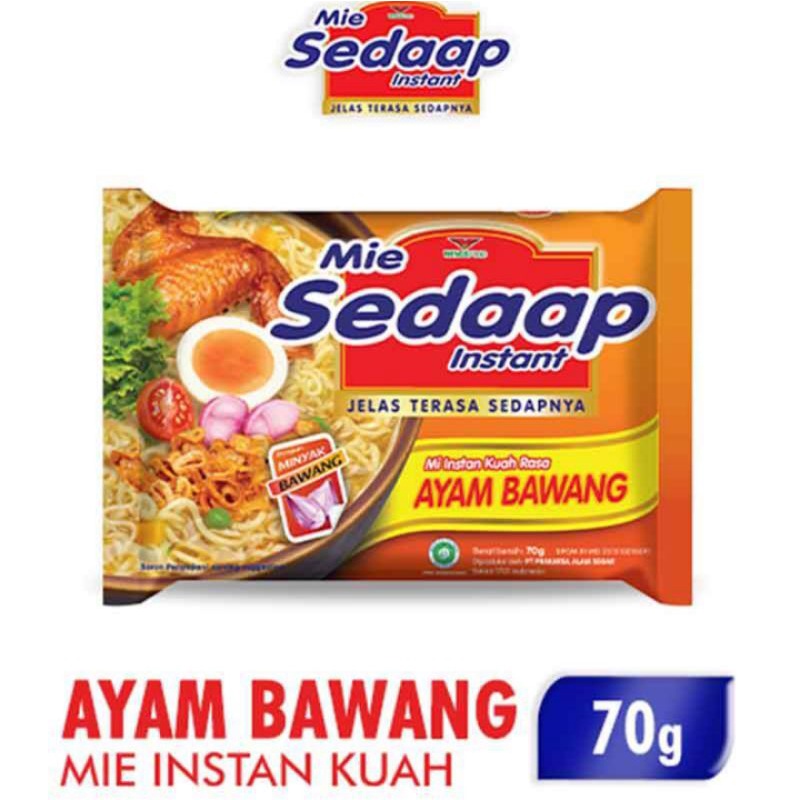 

Mie Sedaap Instant Ayam Bawang 70gr per 5pcs
