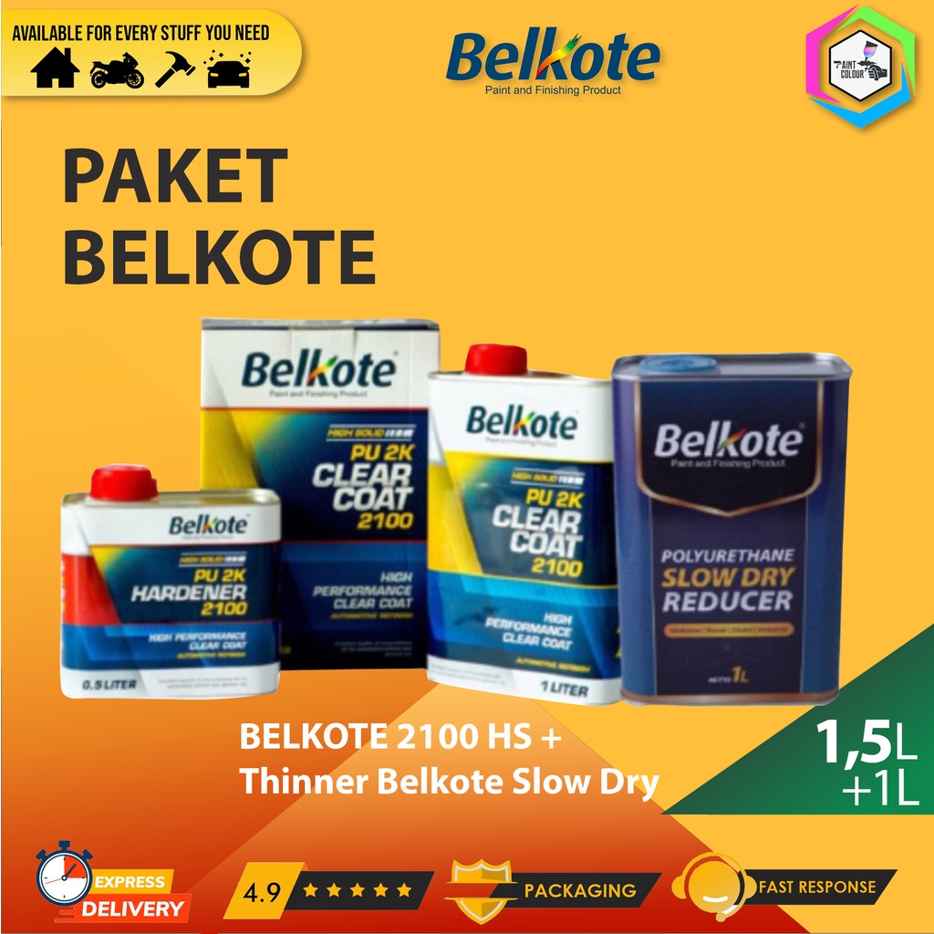 PAKET CLEAR BELKOTE 2100 HS + Thinner Belkote Slow Dry