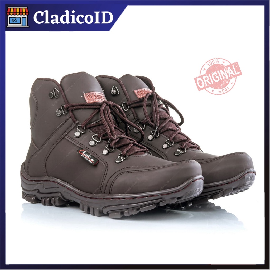 Sepatu Boots Safety Ujung Besi Pria Kerja Lapangan Proyek Outdoor Bagus Mendaki Gunung Sefty Tracking Original Murah