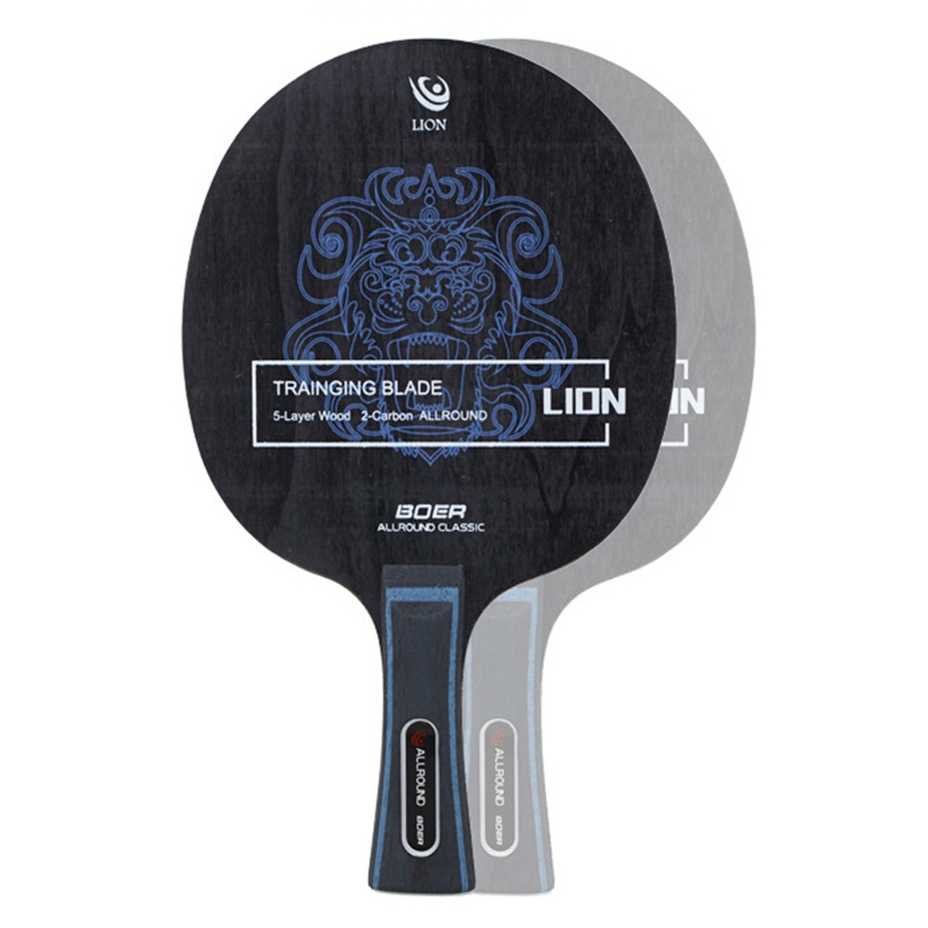 Carbon Fiber&Aryl Group Fiber Table Tennis Racket Long Handle Ping Pong Blade 