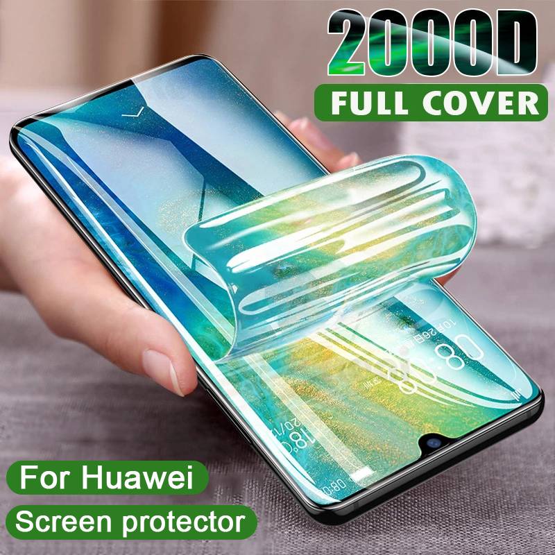 Full Cover Hydrogel Film For Huawei P10 P20 P30 P40 Lite Pro Screen Protector Mate 40 30 20 10 Lite Honor 20 Pro 10i Not Glass