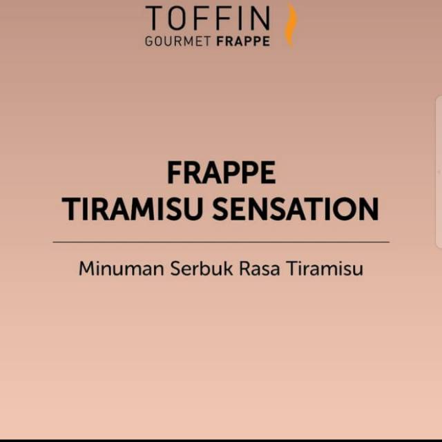 

Frappe Tiramisu Sensation Powder