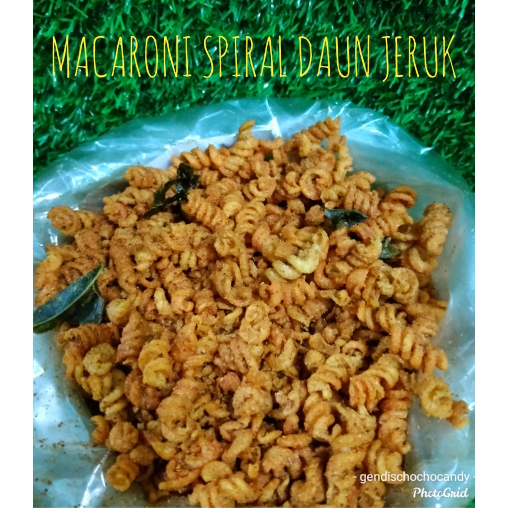 MACRONI SEPAT BALADO DAUN JERUK / MACRONI SPIRAL BALADO DAUN JERUK