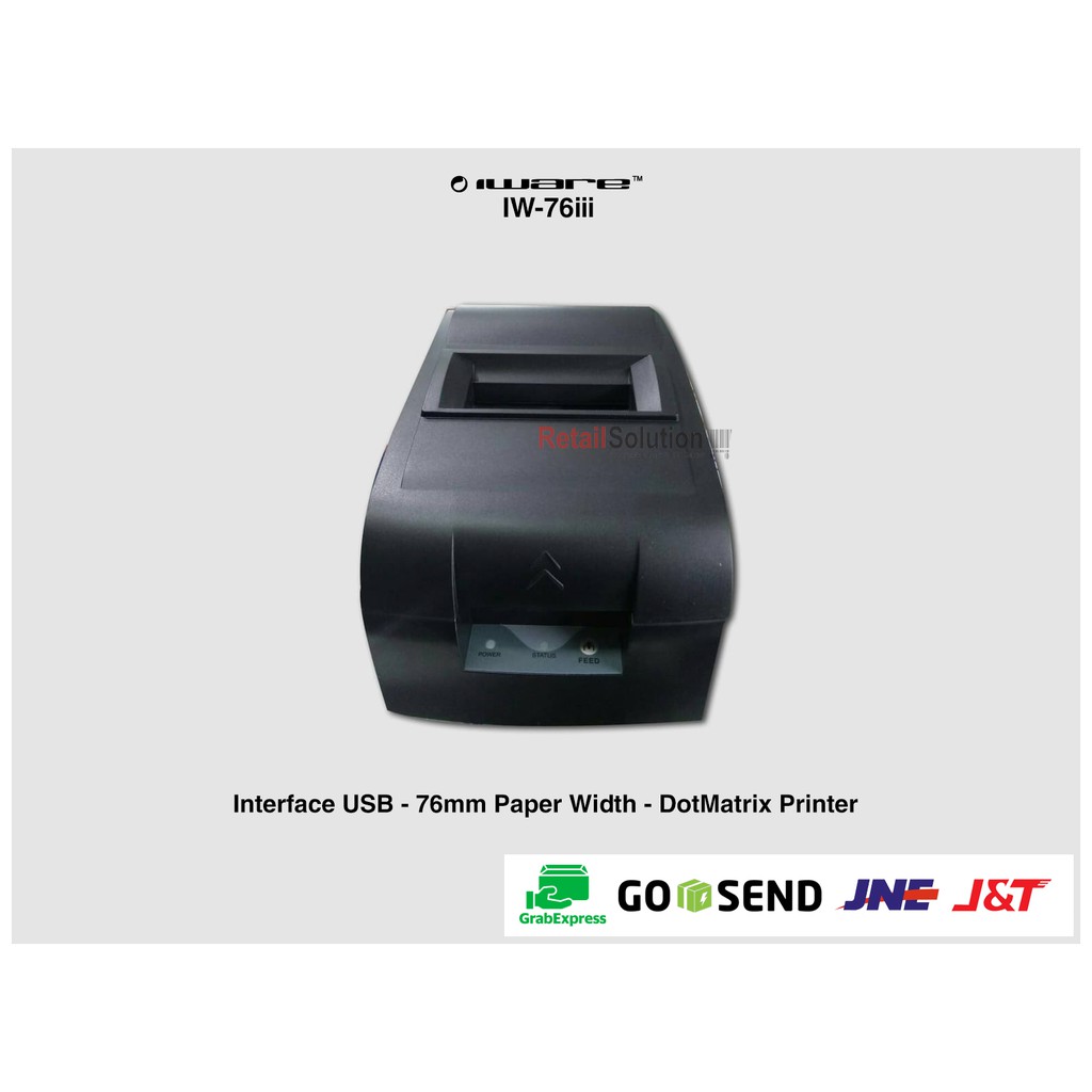 IWARE IW-76iii 76mm DotMatrix Printer Kasir - USB