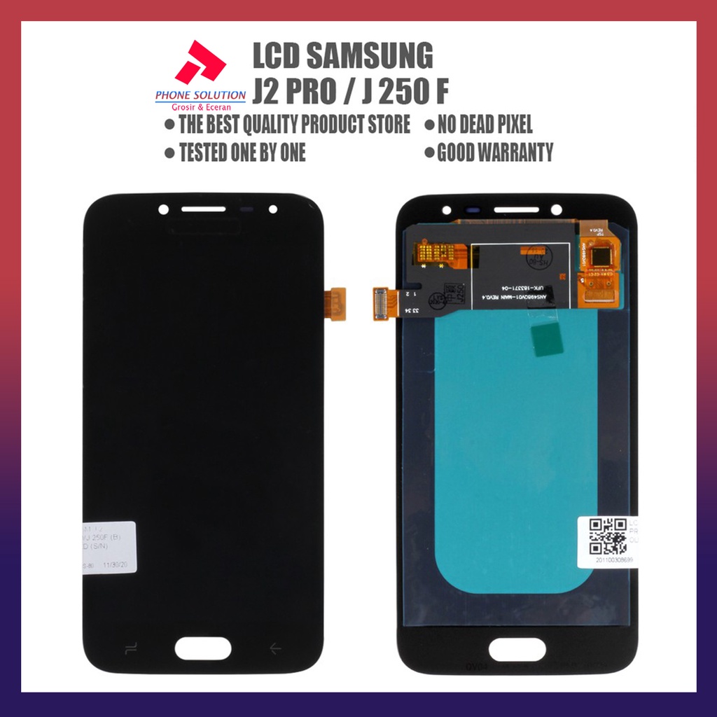 LCD Samsung J2 Pro / J250 100% Original Fullset Touchscreen // Supplier LCD Samsung - Garansi 1 Bulan