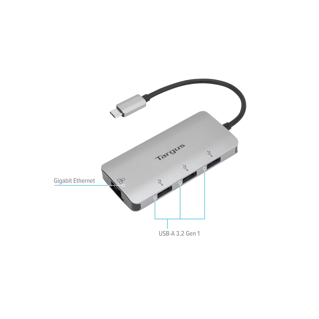 Multi Port USB Hub Targus ACA959AP USB-C to 3X USB-A 3.0 + Ethernet