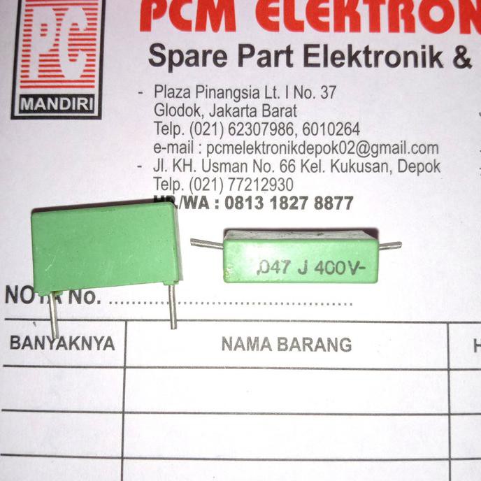 Mkt 0.047Uf 400V- 47Nf 400V 473 0.047J400 Mkp Kapasitor Capacitor Pcmelebik54