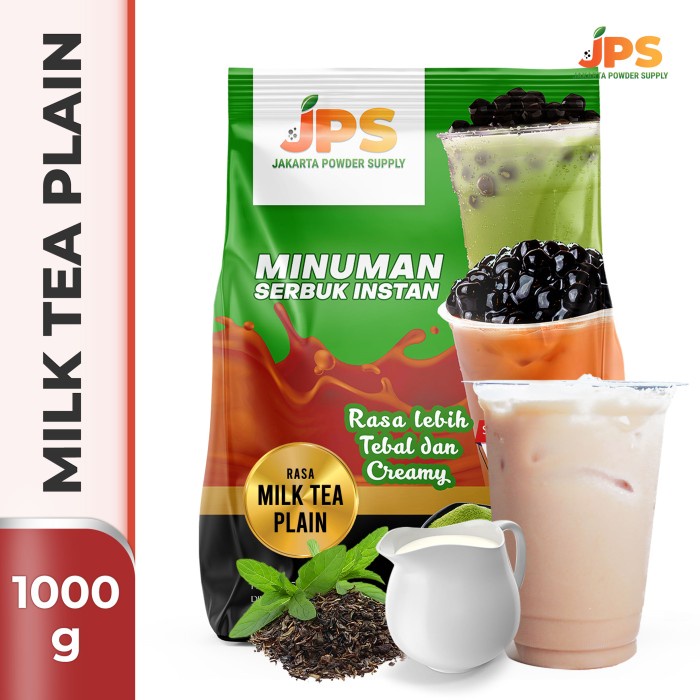 

BUBUK MINUMAN MILK TEA PLAIN POWDER JPS TANPA GULA