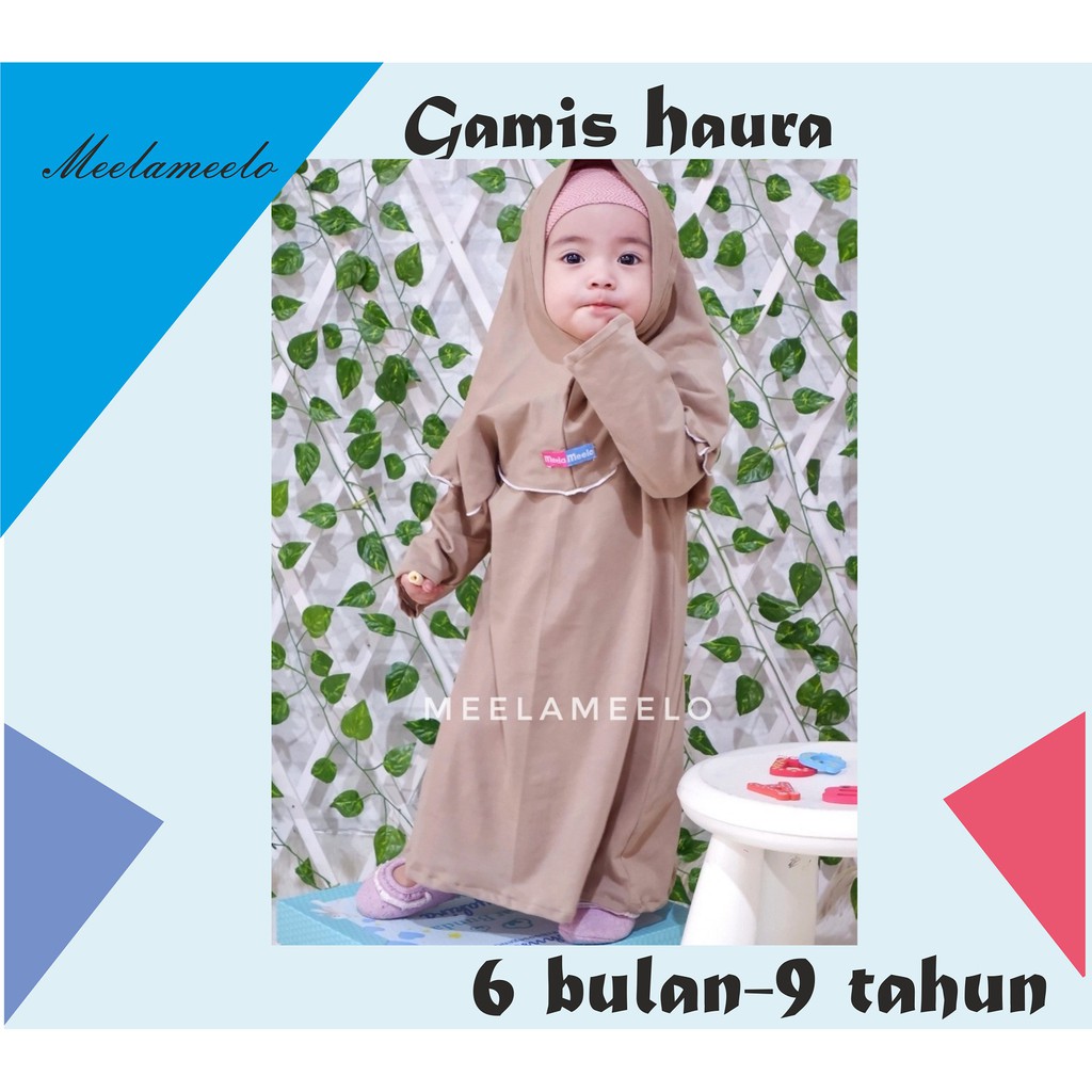 Baju muslim anak Baju Gamis anak perempuan Baju bayi anak perempuan CREM