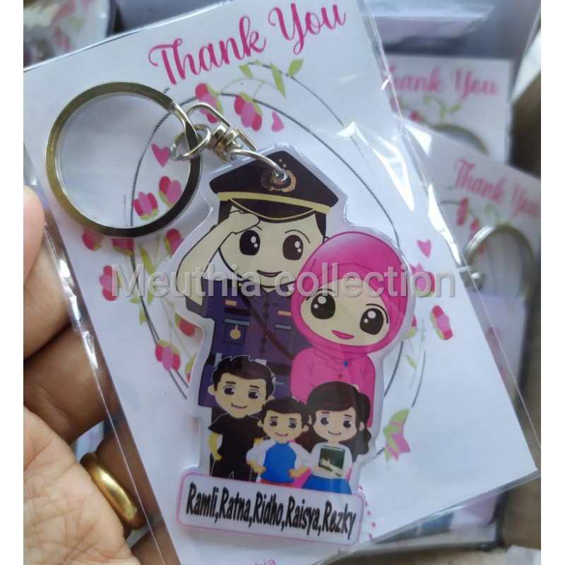 Gantungan Kunci Coupleb Bhayangkari Family