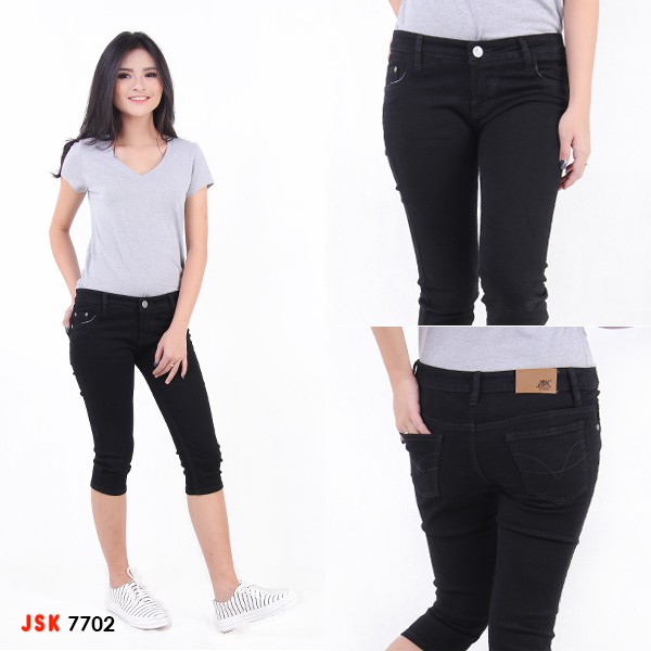 [Size 27-42] Celana Pendek Skinny Jeans Wanita BIG SIZE Pensil Cewek JSK JEANS
