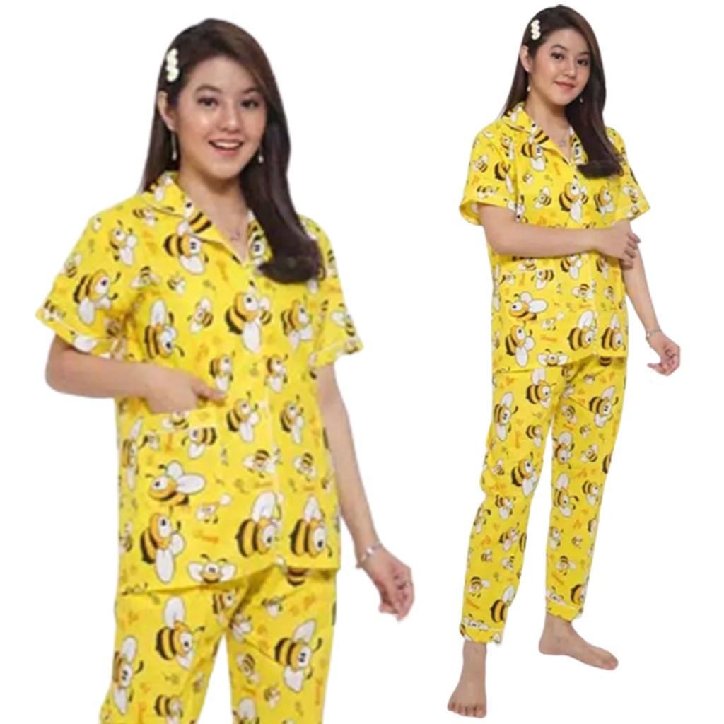 BESS - Piyama CP &amp; PP / Stelan Baju Tidur Murah / Corak BEE