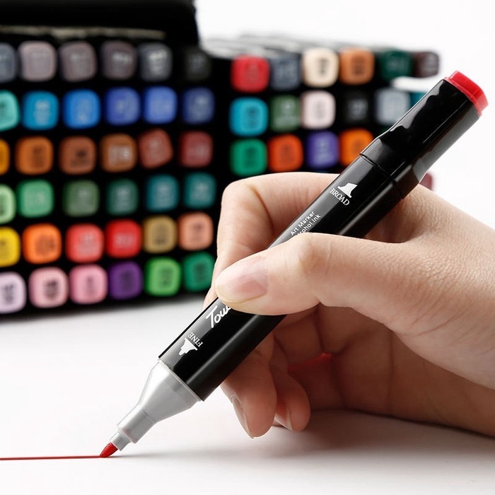 

Pendrawing- 40 Colors Dual Head Copic Marker Set For School Drawing Sketch Diy -Drawing-Pen.