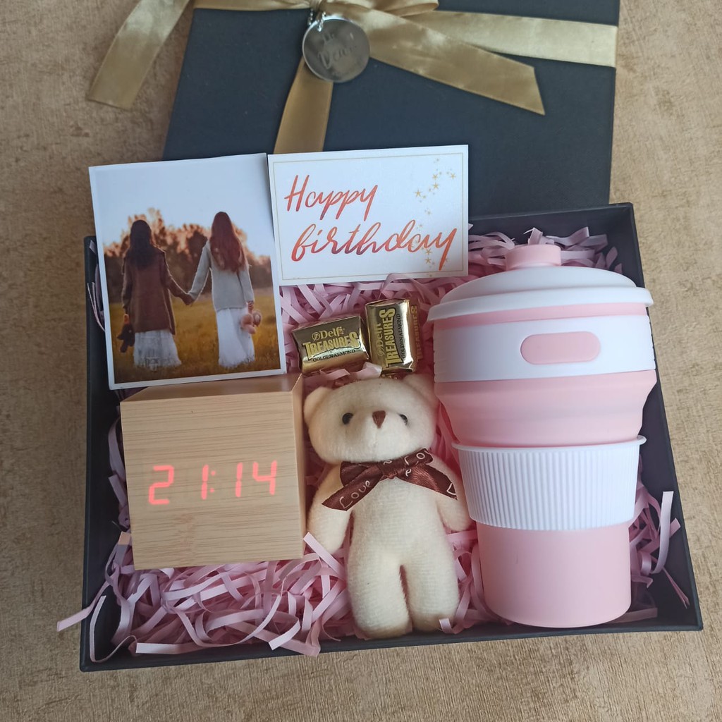 

Bliss Box Wooden Alarm Cute (Hampers/Gift Box /Kado UlTah/Kado Wisuda/Kado Anniversary/Souvenir)