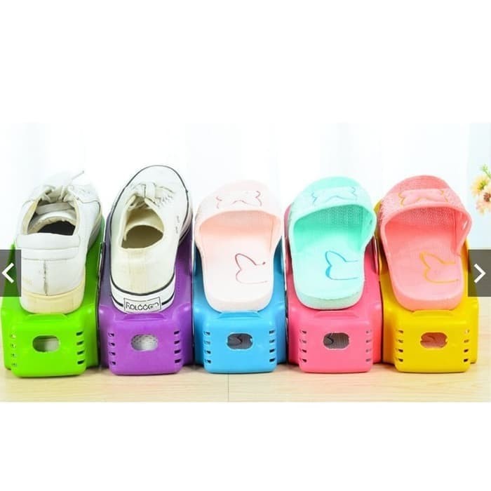 FREE 4 PCS Rak Tempat Sepatu hak heels sneakers Sandal rack minimalis